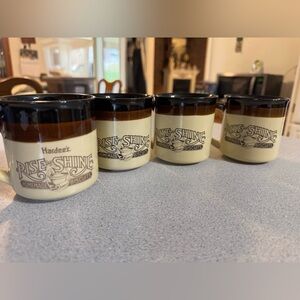 Vintage Hardees coffee cups